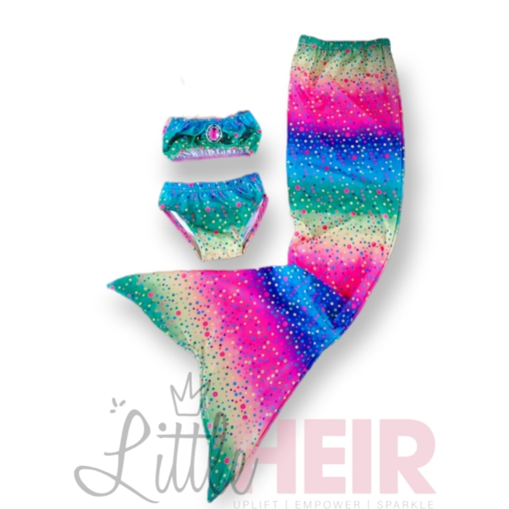 Color blast mermaid set